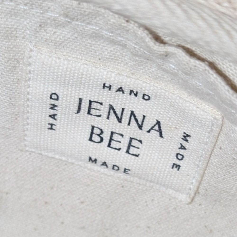 Jenna Bee Handmade Sling Bag Ochre & Cream Checkered - Picture 12 of 12